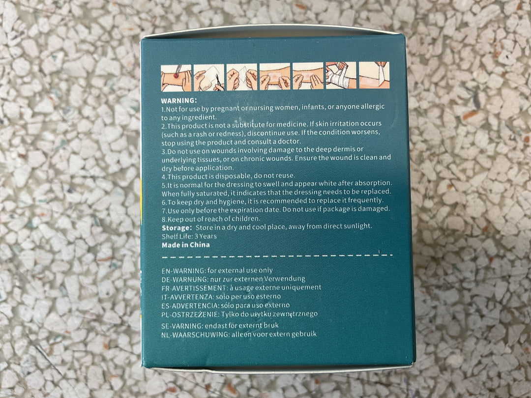 Hydrocolloid roll self adhesive