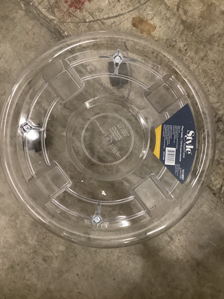 16-IN CLEAR PLASTIC PLANT CADDY