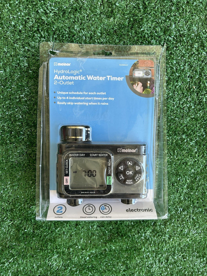 Melnor HydroLogic Digital Electronic Automatic Water Timer 2-Outlet - 5116644