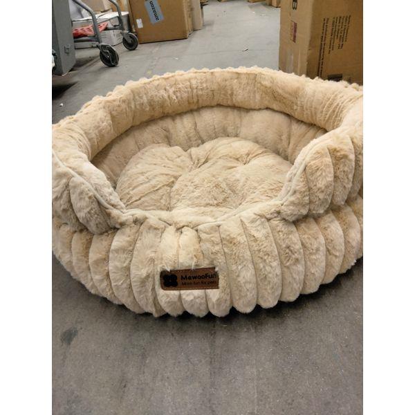 Mewoofun Pet Bed - Plush, Round, Comfortable Retail $35.00