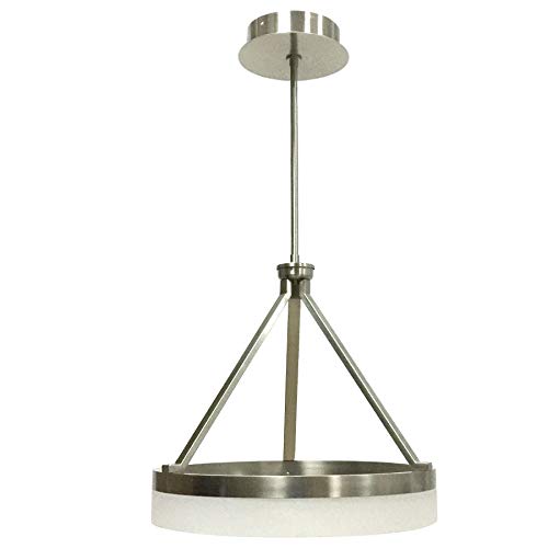 Style Selections Lynnpark Brushed Nickel Modern/Contemporary LED Pendant Light