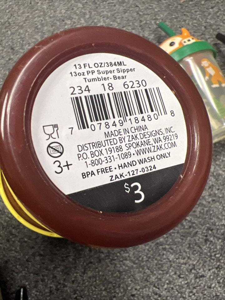 2024 Target Bullseye Tumbler Set of 3 Forest Creatures Straw Big Foot Sippy Cup