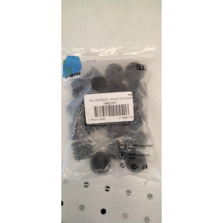 GORGECRAFT 20 Pieces 1In Round Plastic Plugs Black End Caps Plug Pipe Tubing End Cap Chair Leg Inserts for Metal Legs Fences Glide Protection from Chair Legs and Furniture, Column