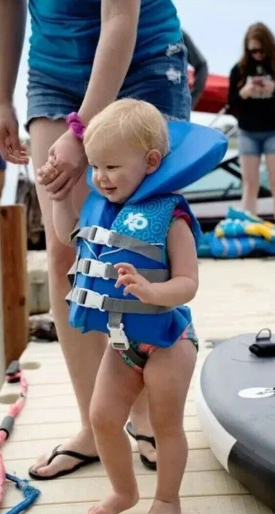 X2o Infant Closed Sided Life Vest  Blue  0-30 Lbs