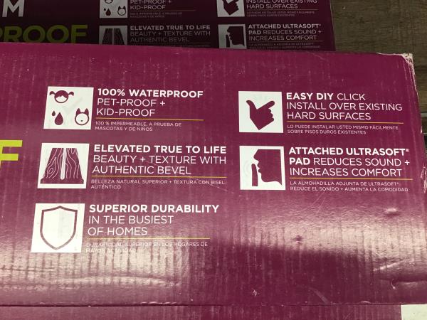 SMARTCORE Ultra - 100% Waterproof Flooring, ADDINGTON ACACIA Retail $45.00