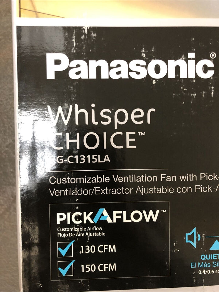 Panasonic Whisper Choice - 150 CFM Bathroom Fan - #RG-C1315LA