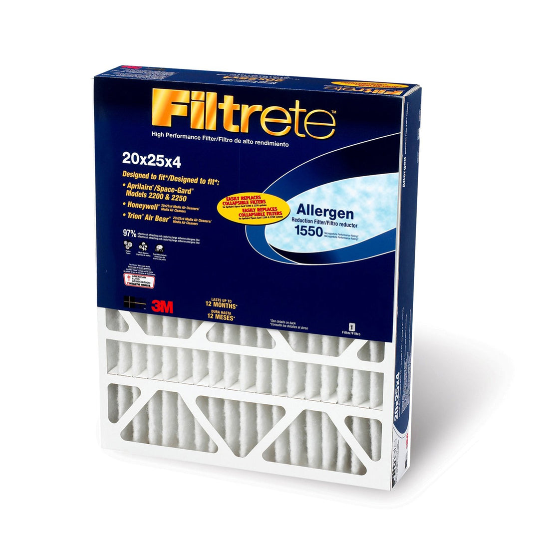 Pleated Air Filter, Ultra Allergen Reduction, 3 Months, Purple, 20x25x4-In.