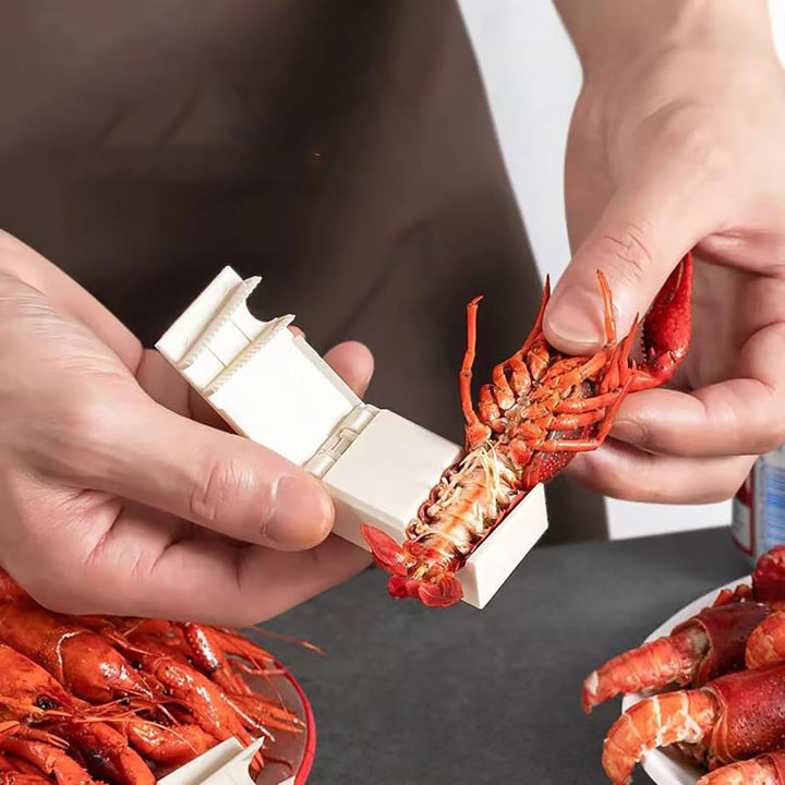 Rercarre 6-Pack Crayfish Sheller, Crayfish Peeler, Efficient Crayfish Sheller, Lightweight Kitchen Gadgets, White, EER-4637