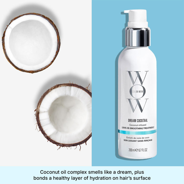 COLOR WOW Dream Cocktail Coconut Infused Leave-in Treatment Ã¢â‚¬â€œ Silky, Supple, Frizz-Free Hair | Blow Dry Boost + Heat Protectant
