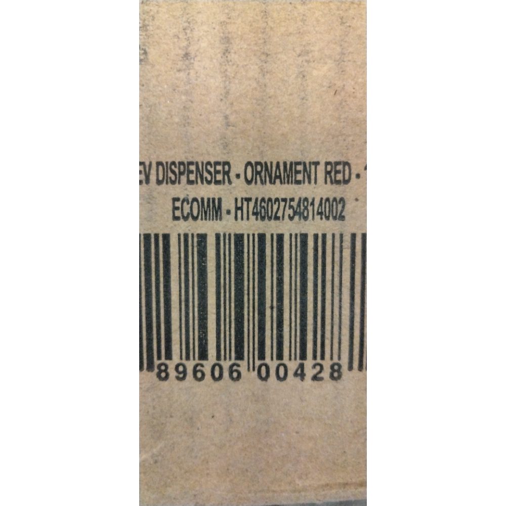 Holiday Time HT BEV Dispenser - Ornament Red - 1PK - ECOMM Retail $25.00