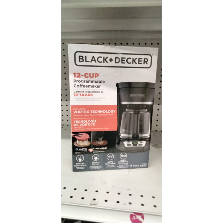 BLACK+DECKER 12-Cup* Programmable Coffeemaker, Black