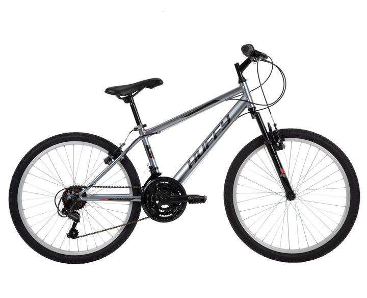Huffy 24  Rock Creek Mountain Bike  Fits Riders 4 8  - 5 8   Gray  Adult  Men S