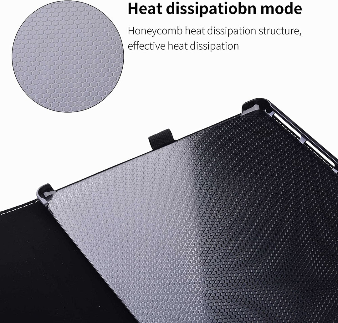 forubar case for Microsoft Surface Pro 10 for Business (2024 Release), Folding Sleeve Cover Accessories PU Leather Shell Protectiv Case, Compatible with Type Cover Keyboard, (Dark Blue)