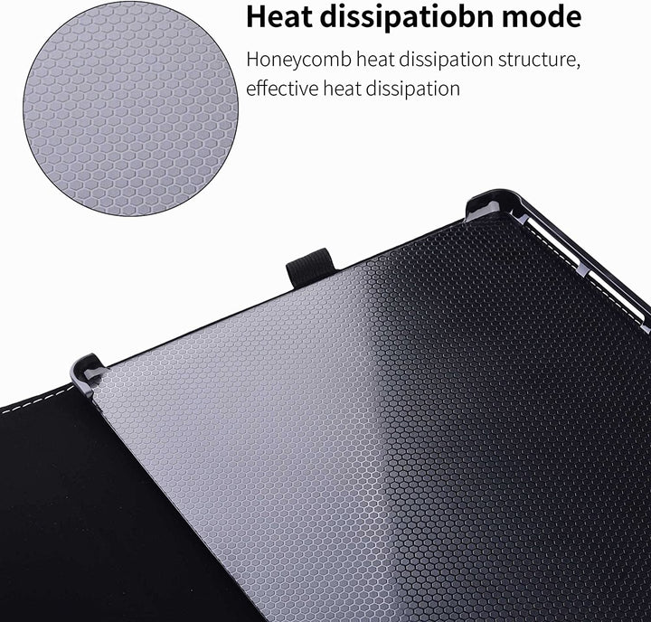 forubar case for Microsoft Surface Pro 10 for Business (2024 Release), Folding Sleeve Cover Accessories PU Leather Shell Protectiv Case, Compatible with Type Cover Keyboard, (Dark Blue)