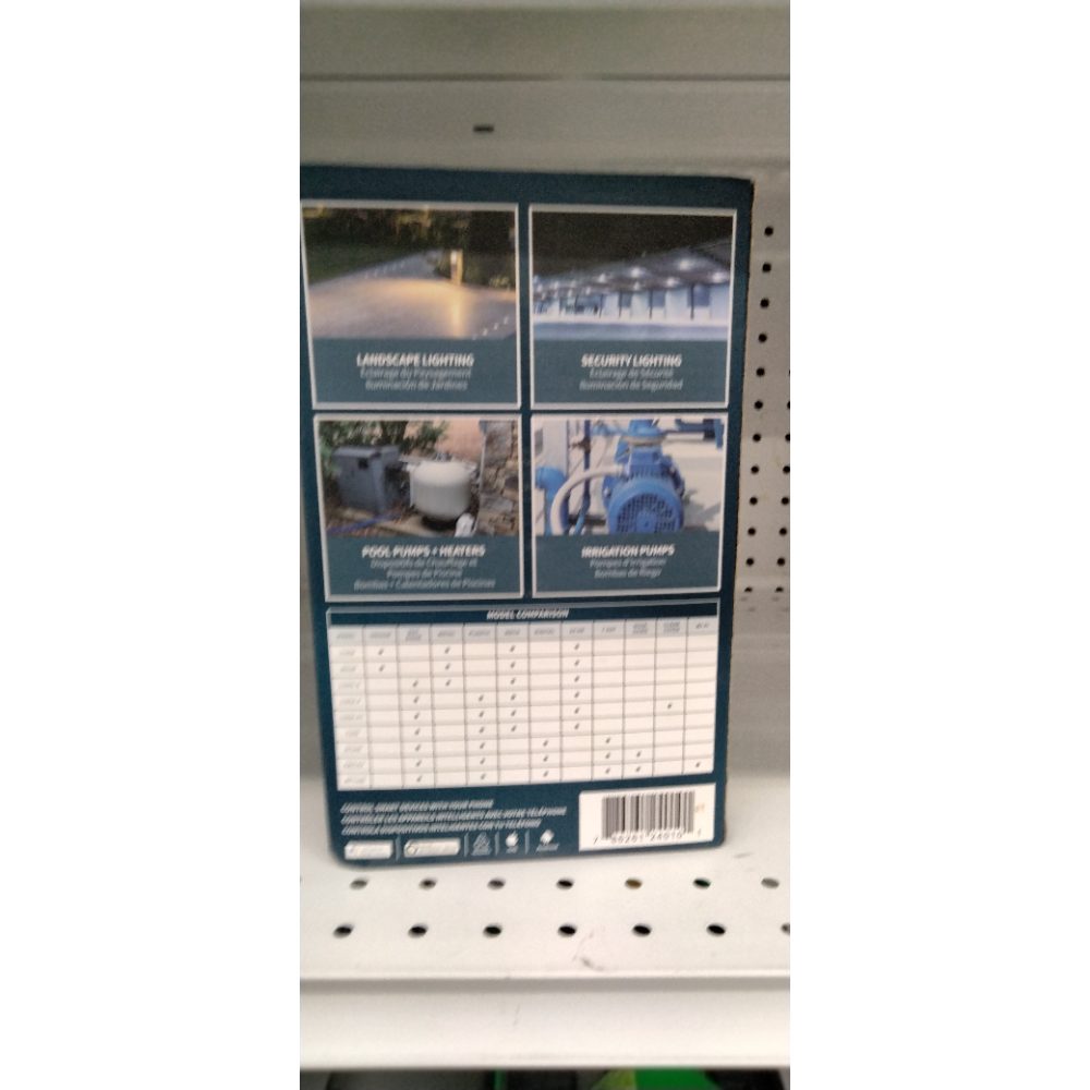 NSI WFTU40 a brand of NSI Industries, Indoor/Outdoor Smart 7-Day, Multi-Voltage Time Switch with Wi-Fi App Integration, 40 Amp, Gray