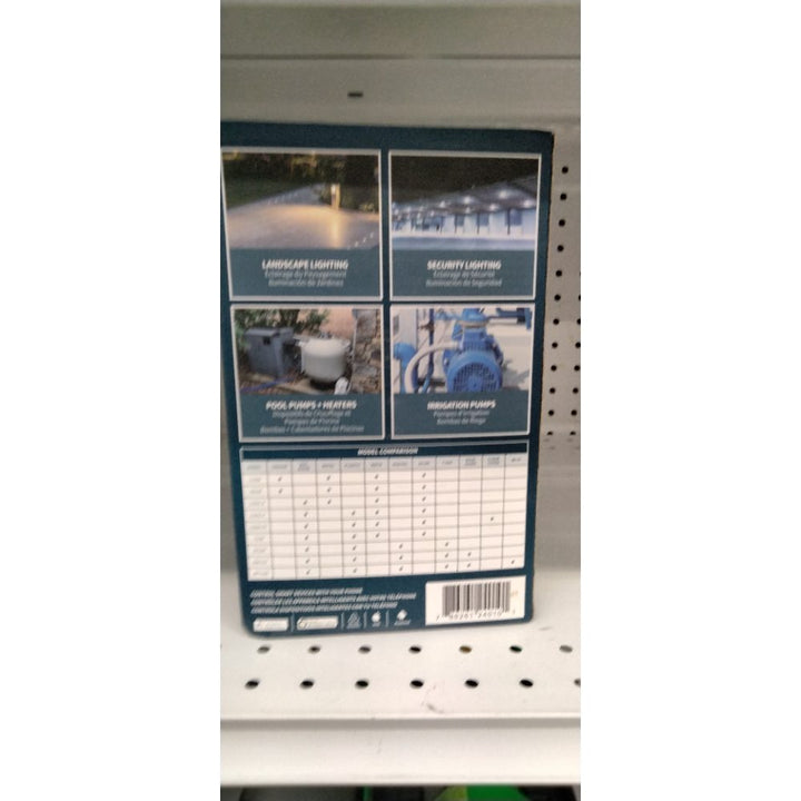 NSI WFTU40 a brand of NSI Industries, Indoor/Outdoor Smart 7-Day, Multi-Voltage Time Switch with Wi-Fi App Integration, 40 Amp, Gray