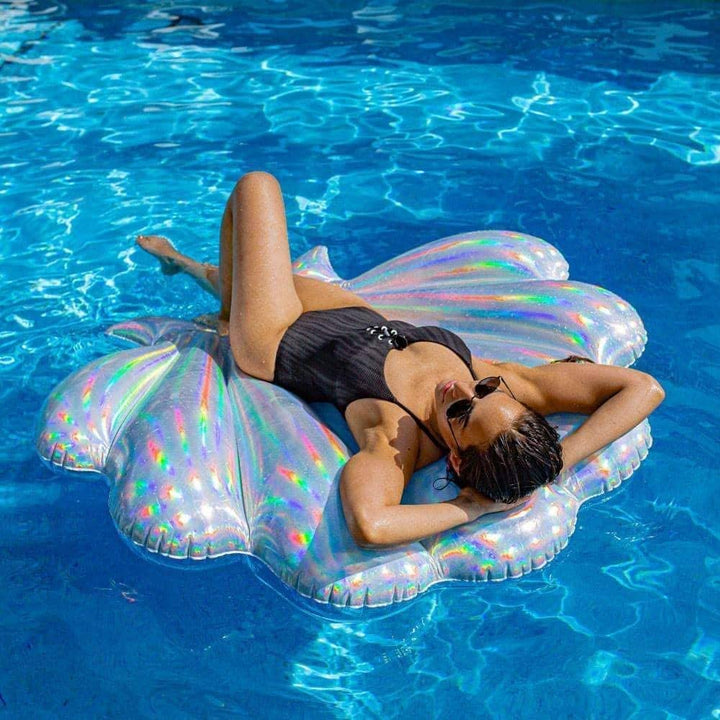 PoolCandy Holographic Deluxe Seashell Float