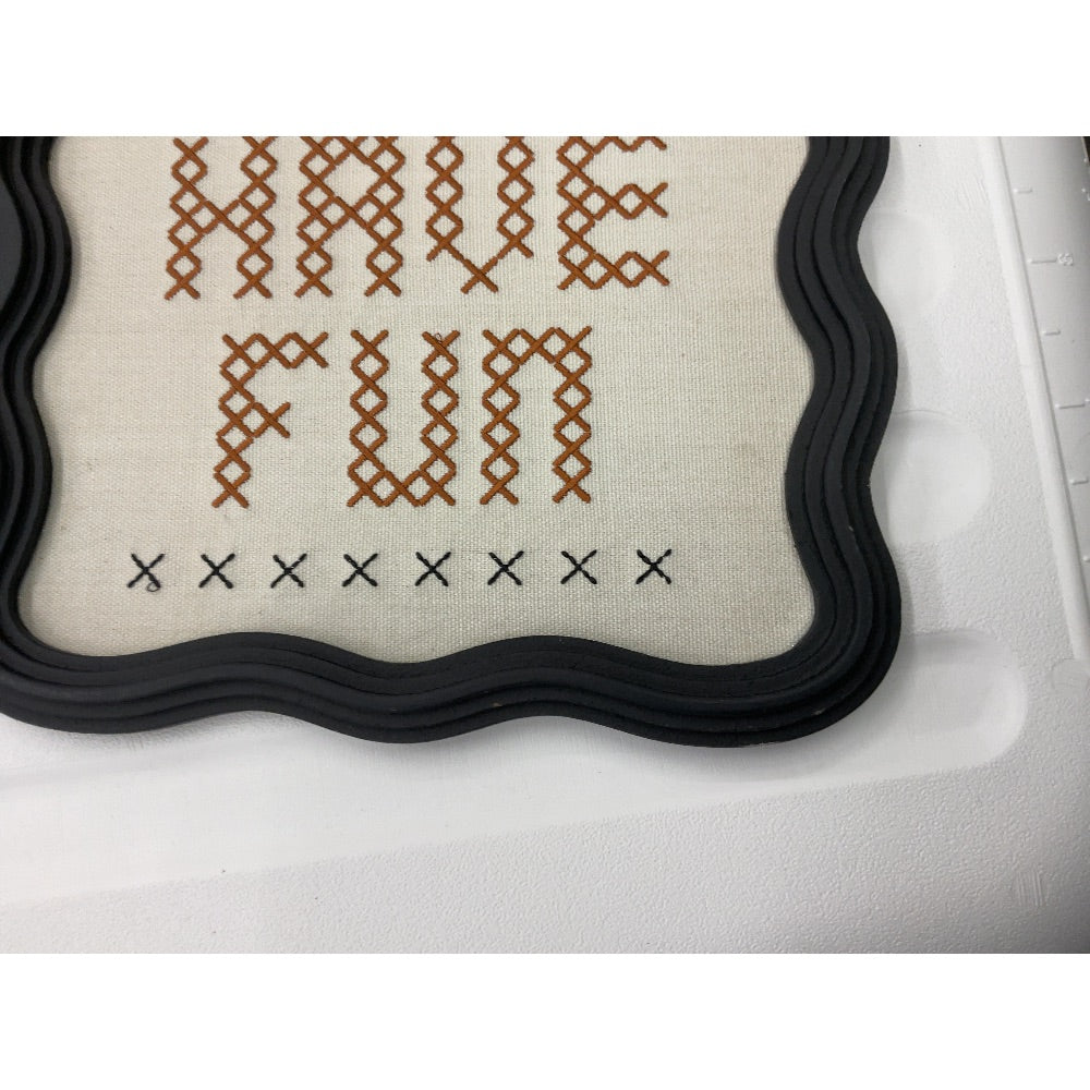 eBay Cross Stitch Framed Art - "Don't Forget to Have Fun"