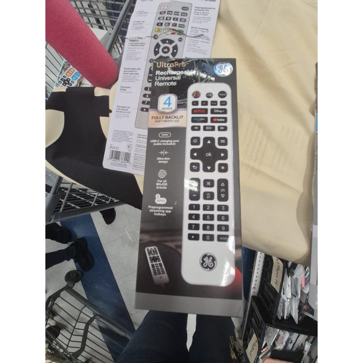 UltraPro Rechargeable Universal Remote - 4 Device, Backlit