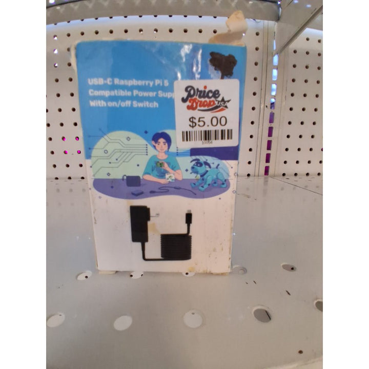 Vilros 27W -5V/5A USB-C Power Supply Compatible with Raspberry Pi 5 & Apple Devices with USB-C Charging Port (Black)