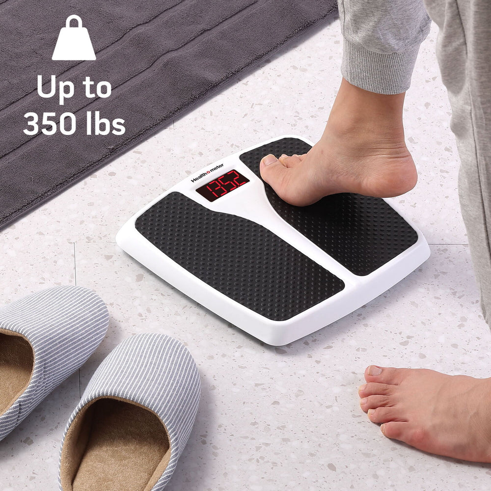 Health O Meter Digital Body Weight Scale  Black and White  350lb Capacity Retail $17.88