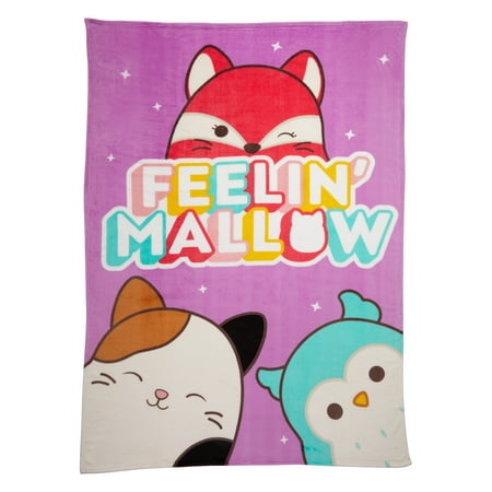 Squishmallows Kids Plush Blanket  Twin/Full Size 62  X 90   Jazwares Retail $22.94