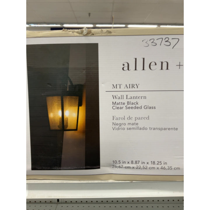 Allen + Roth Mt Airy 3-Light 18.25-in Matte Black Outdoor Wall Light NEW