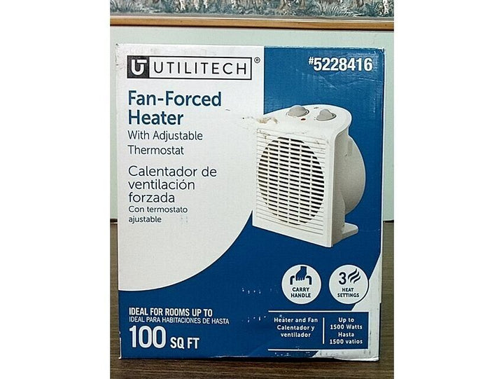Utilitech 1500-Watt Utility Fan Compact Personal Indoor Space Heater