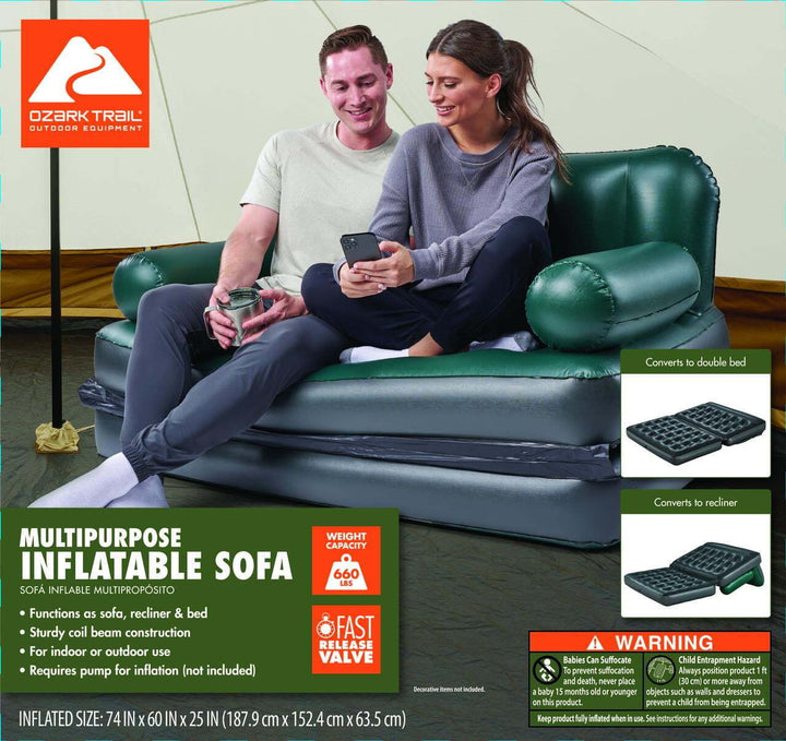 Ozark Trail Multi-Max 5-in-1 Inflatable Air Couch Retail $37.44