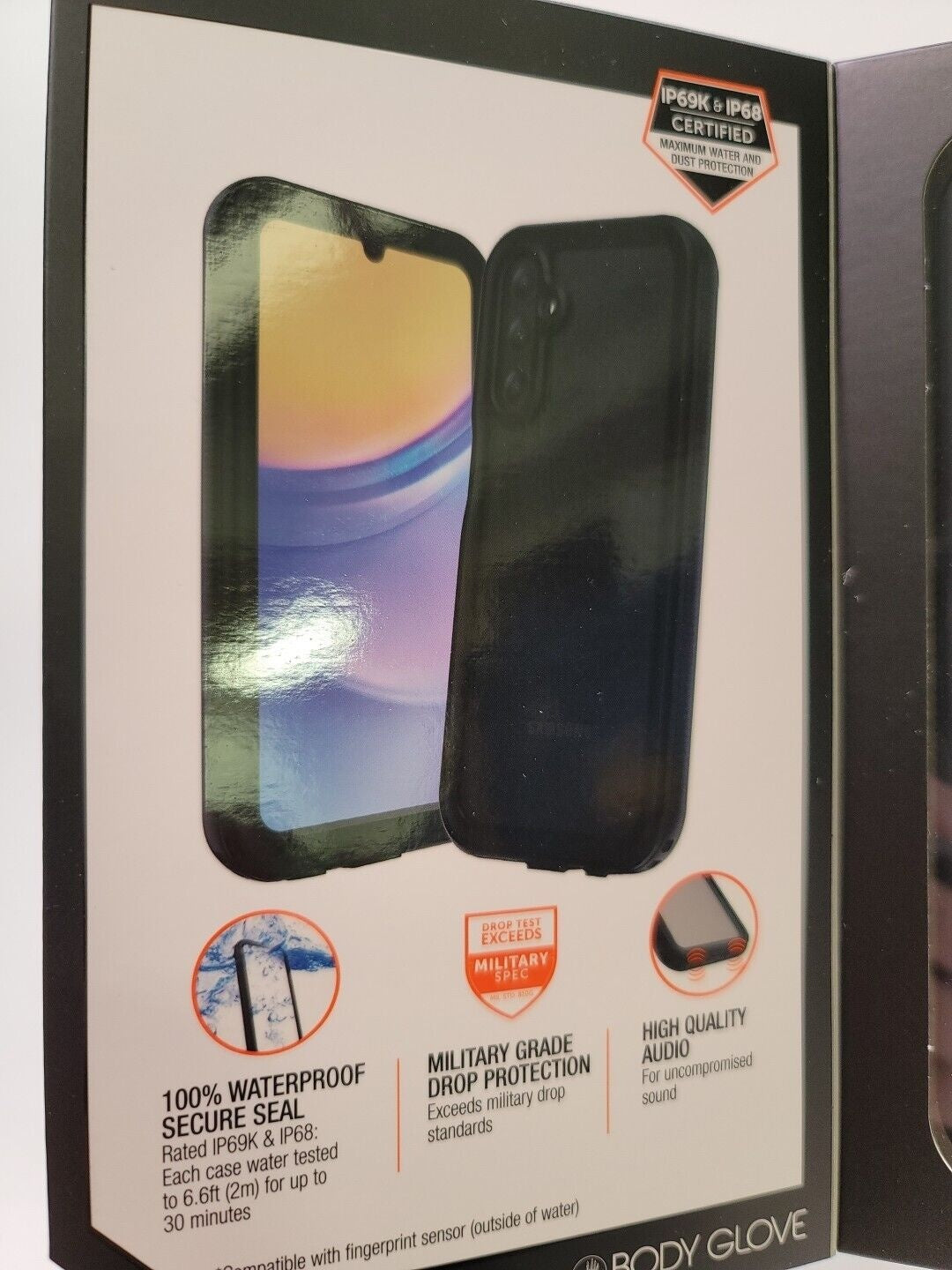 Body Glove Tidal Waterproof Phone Case for Samsung Galaxy A15 5G - Black/Clear Retail $19.88