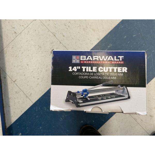 Barwalt 14" Tile Cutter - 355.6 mm Cutting Length Retail $60.00