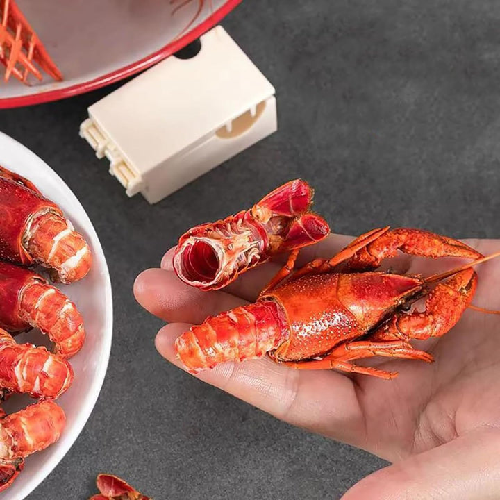 Rercarre 6-Pack Crayfish Sheller, Crayfish Peeler, Efficient Crayfish Sheller, Lightweight Kitchen Gadgets, White, EER-4637