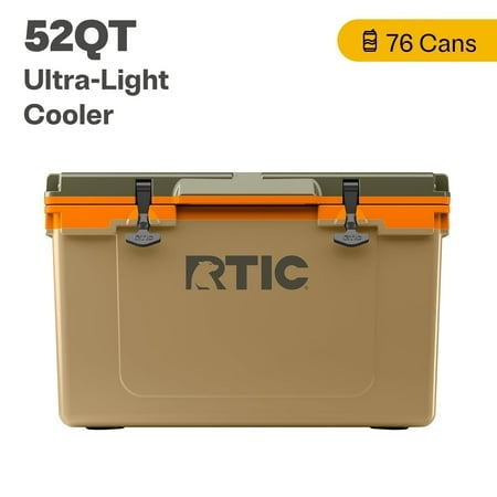 RTIC 52 QT Ultra-Light Hard-Sided Ice Chest Cooler  Fits 76 Cans  Trailblazer Retail $229.00