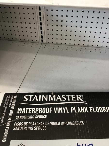 Stainmaster, Sanderling Spruce Waterproof Vinyl Plank Flooring, 1079319, Stain Resistant, 6mm Thickness Retail $40.00