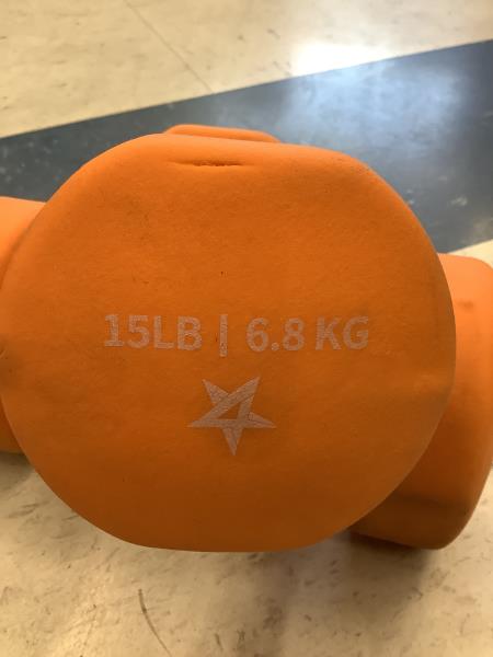 Generic 15lb Dumbbell Set - Orange Retail $45.99