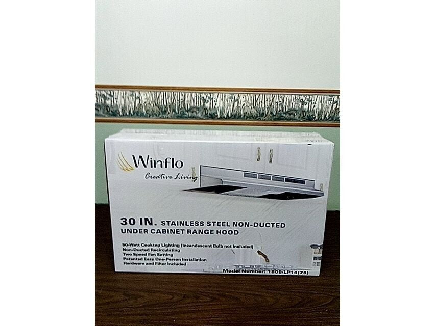 Winflo 30-in Ductless Stainless Steel Under Cabinet Range Hoods Undercabinet
