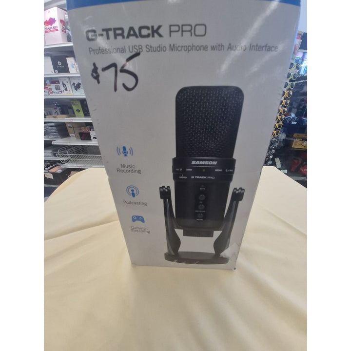 Samson G-Track Pro - USB Studio Microphone, Audio Interface, Music Recording, Podcasting, Gaming
