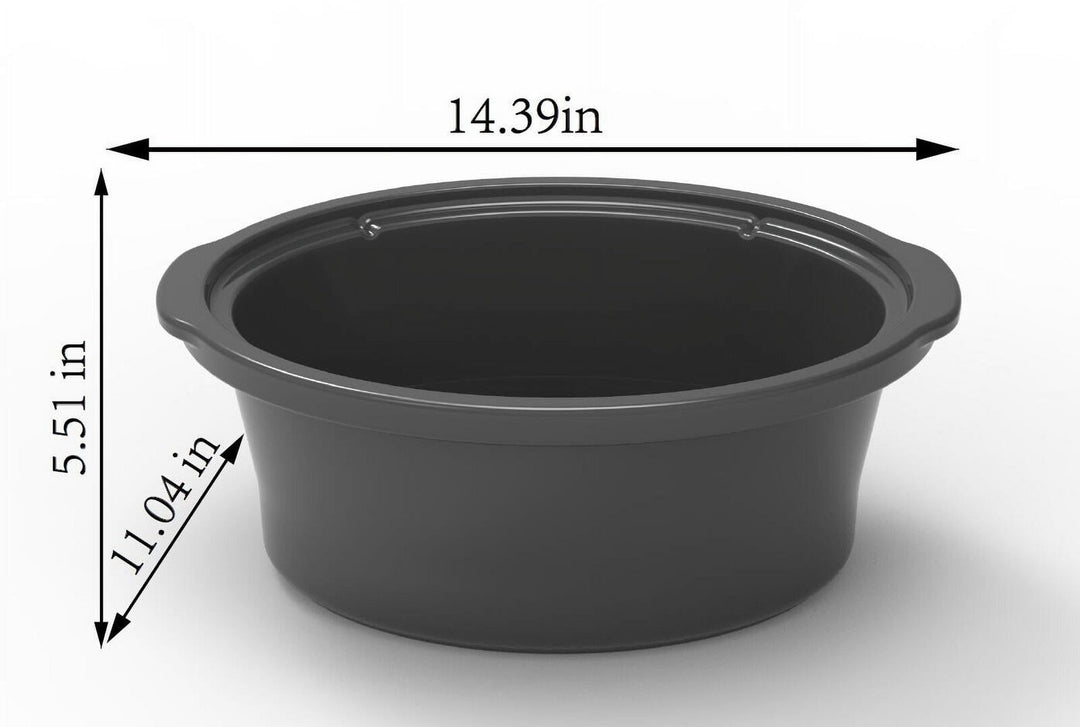 Mainstays 6 Quart Oval Slow Cooker, Stainless Steel Finish, Glass Lid