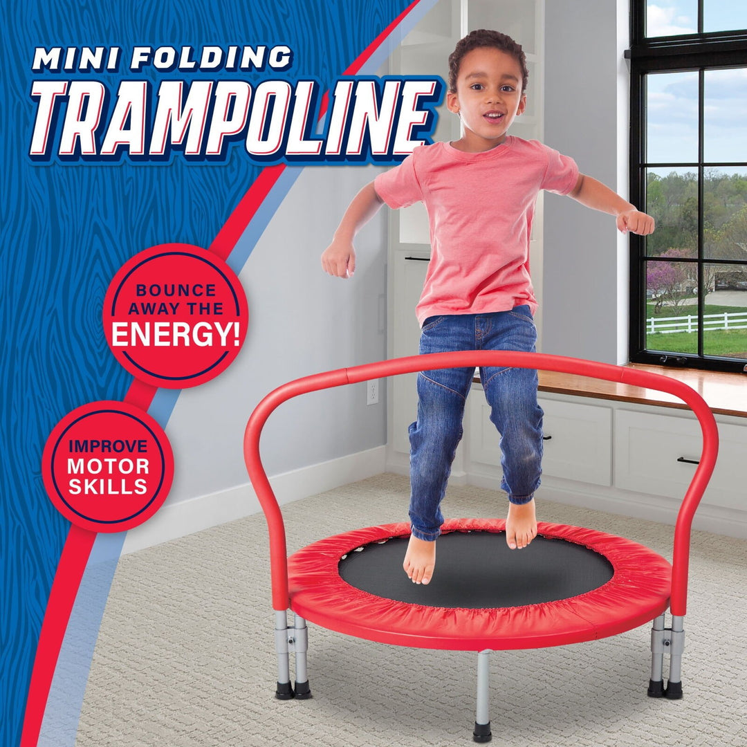 3-Foot Folding Trampoline  36  Diameter  for Ages 3 and up  by MinnARK Retail $49.00