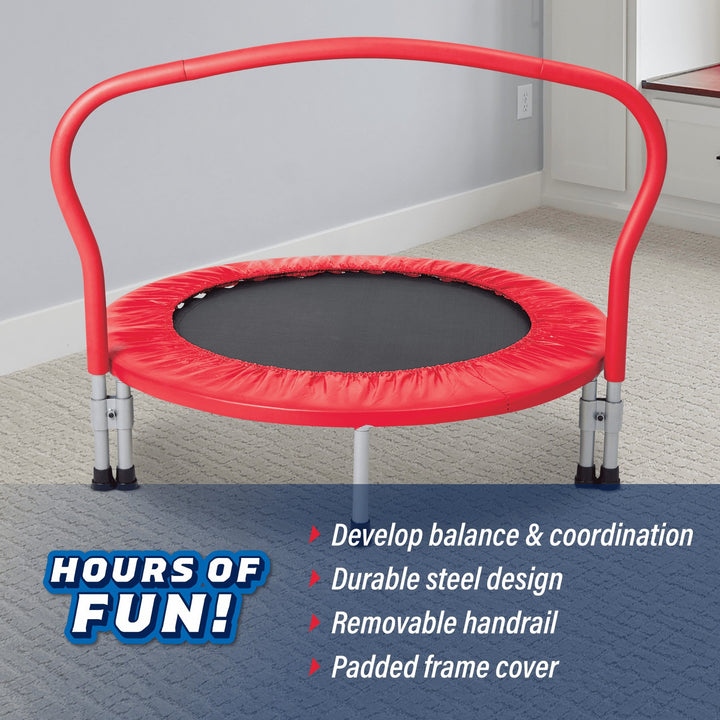 3-Foot Folding Trampoline  36  Diameter  for Ages 3 and up  by MinnARK Retail $49.00
