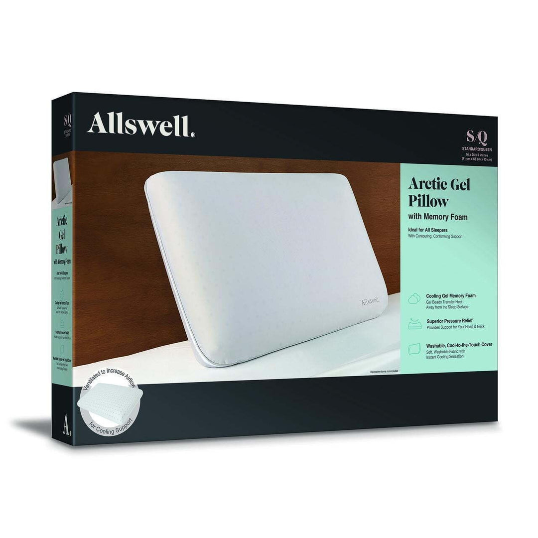Allswell Arctic Gel Memory Foam Pillow, Standard Queen Retail $35.97