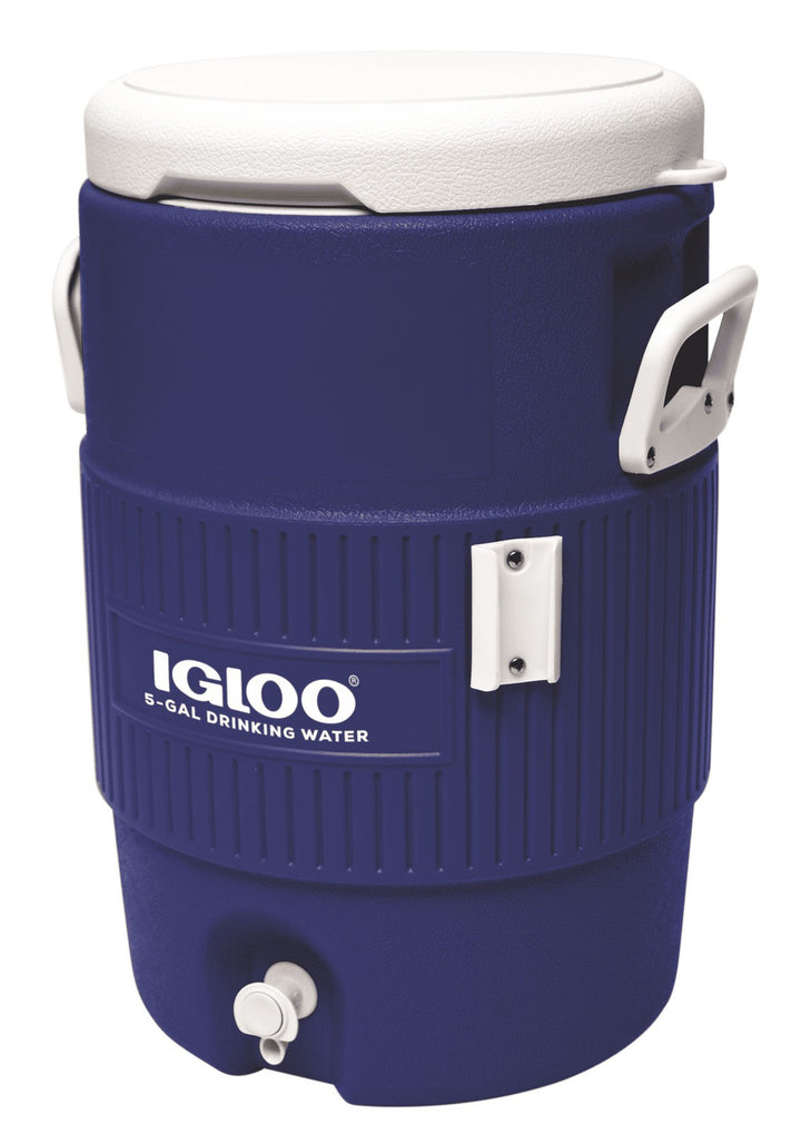 Igloo 5 Gallon Heavy-Duty Polyethylene Beverage Cooler Jug  Blue Retail $28.97