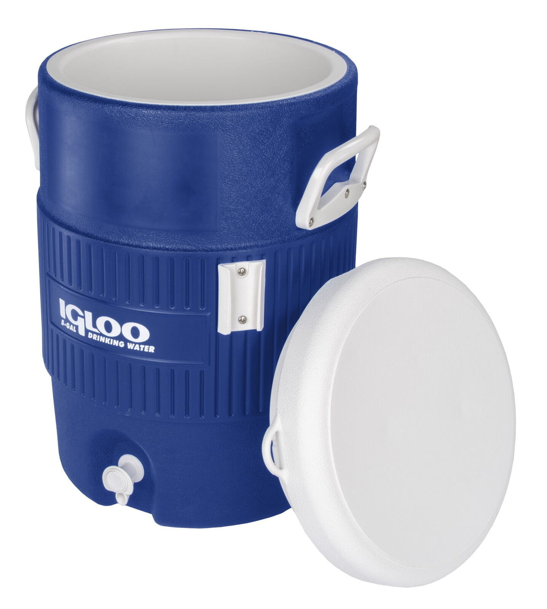 Igloo 5 Gallon Heavy-Duty Polyethylene Beverage Cooler Jug  Blue Retail $28.97