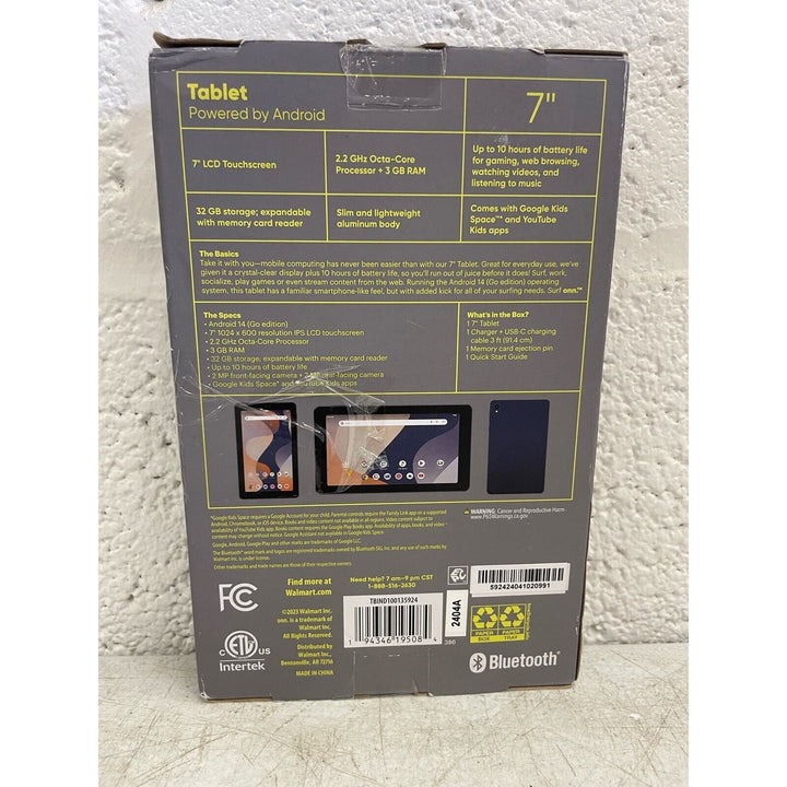 Onn. 7  Tablet  32GB  (2024 Model) - Indigo Retail $59.00