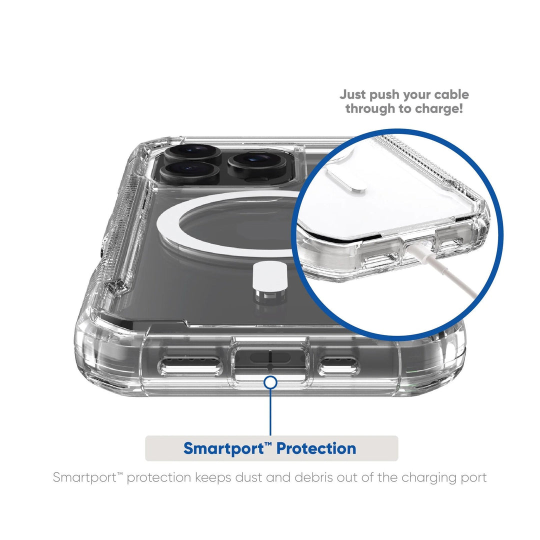 Onn. WIBCLR100149693 MagSafe Compatible Rugged Phone Case for iPhone 16 Pro - Retail $29.97