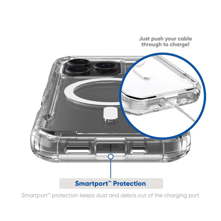 Onn. WIBCLR100149693 MagSafe Compatible Rugged Phone Case for iPhone 16 Pro - Retail $29.97