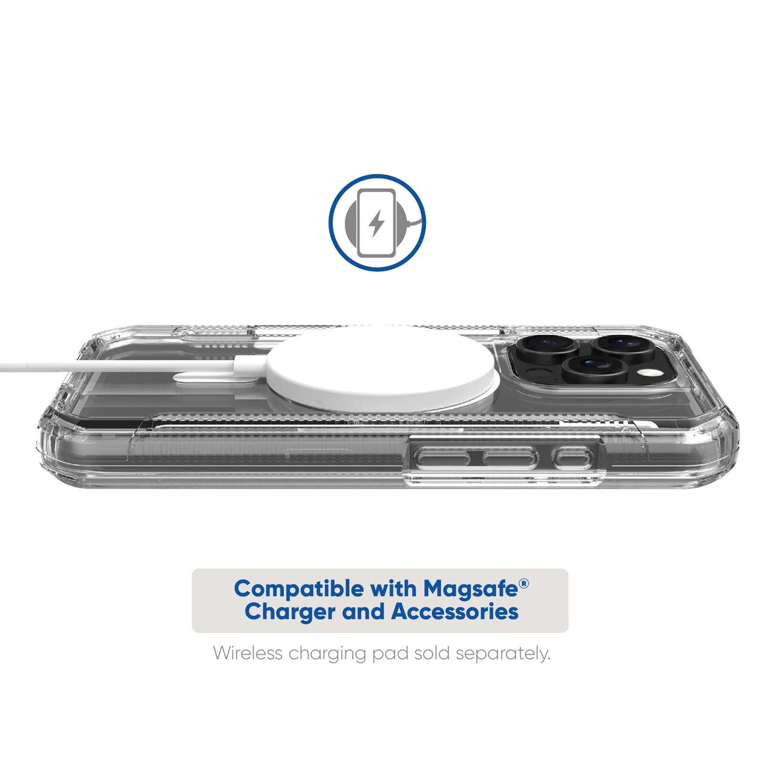 Onn. WIBCLR100149693 MagSafe Compatible Rugged Phone Case for iPhone 16 Pro - Retail $29.97