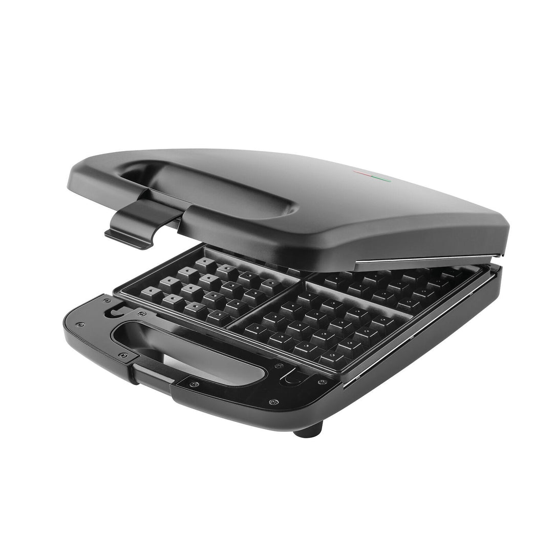 Mainstays 4-Slice Waffle Maker, Removable Plates, Black Matte Retail $37.53