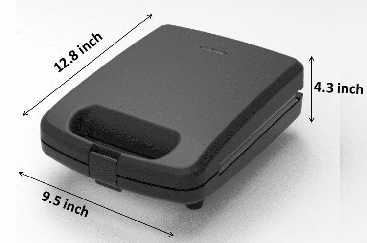 Mainstays 4-Slice Waffle Maker, Removable Plates, Black Matte Retail $37.53