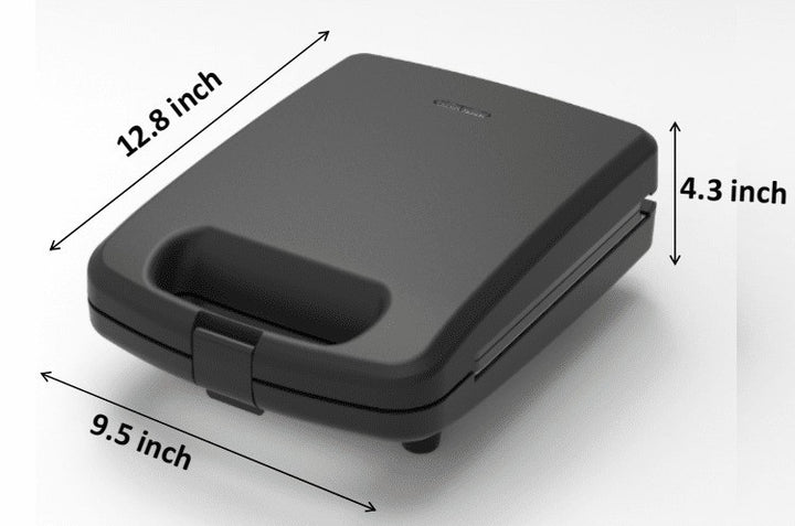 Mainstays 4-Slice Waffle Maker, Removable Plates, Black Matte Retail $37.53